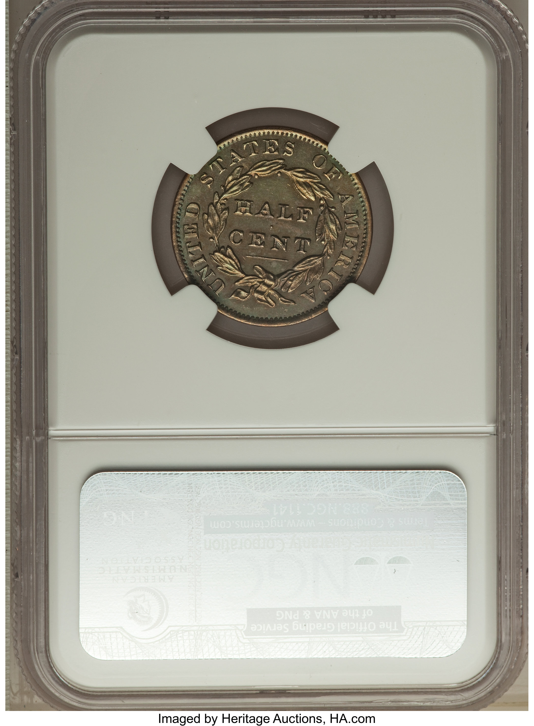 1834 1/2c PR BN PR62 BN thumbnail 2