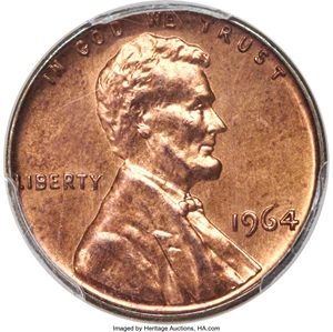 image for: 1964 1C SMS SP65 Red and Brown PCGS....