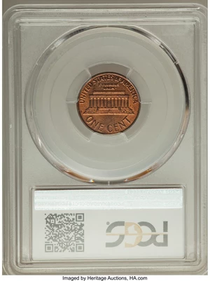 image for: 1964 1C SMS SP65 Red and Brown PCGS....