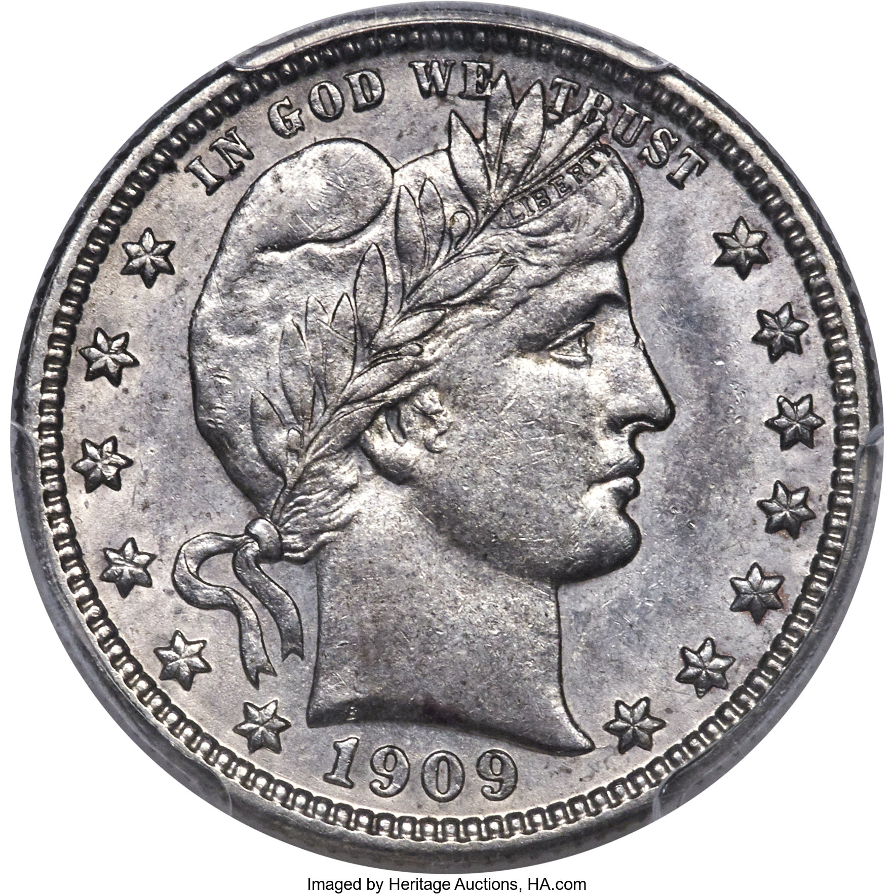 1909-O 25C AU55 PCGS. ...