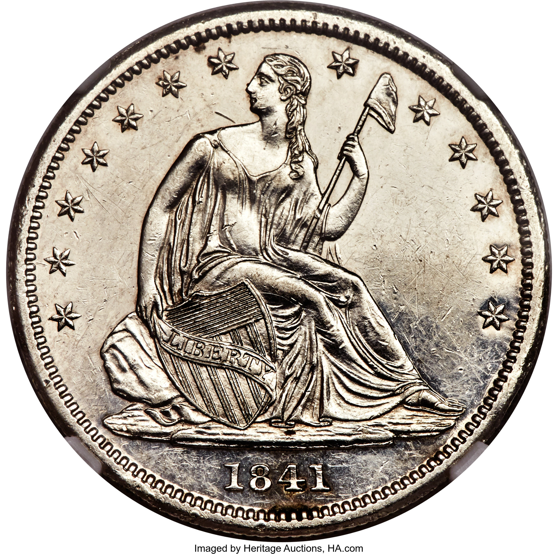 image for: 1841 50C PR58 NGC....