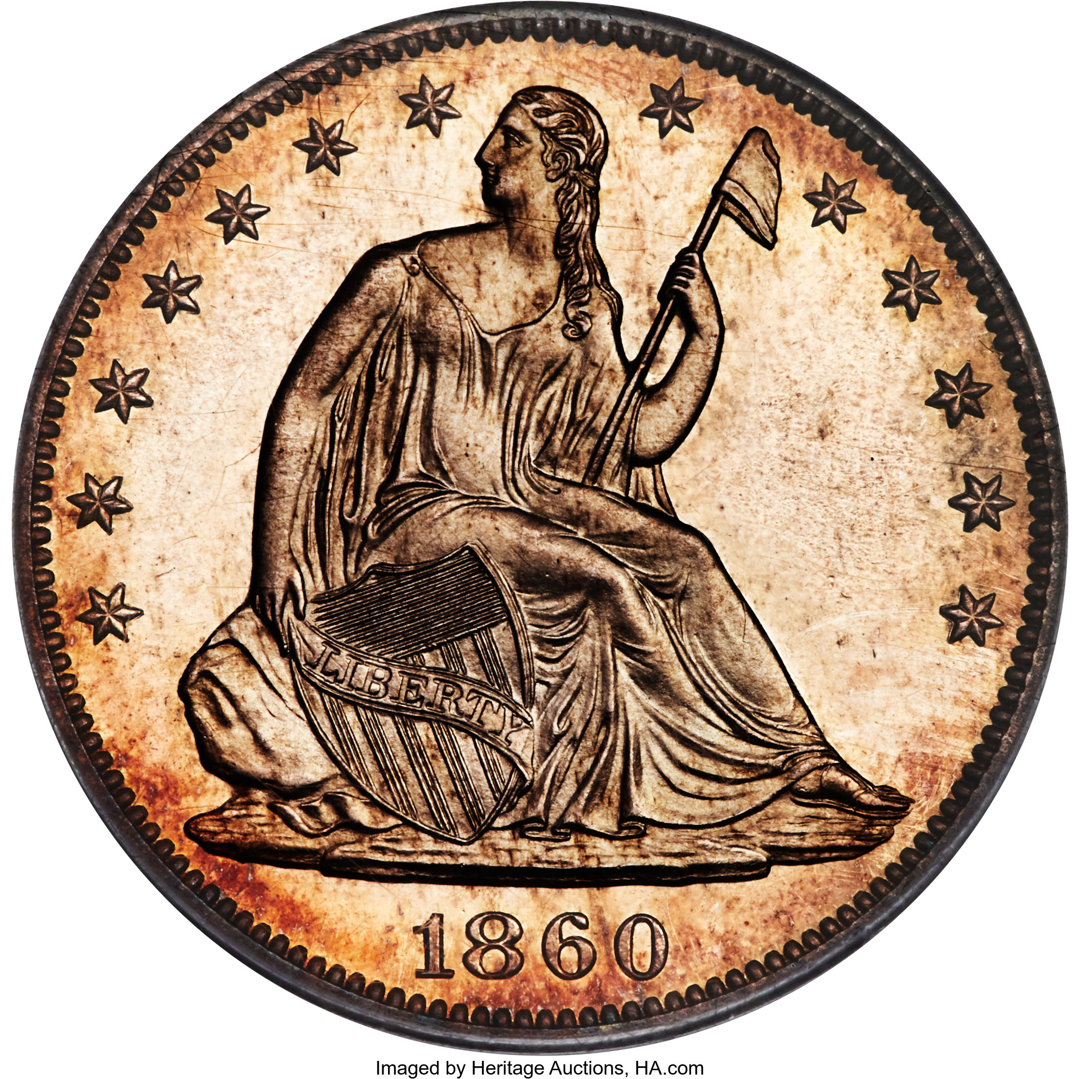 image for: 1860 50C PR64 Cameo PCGS. CAC....