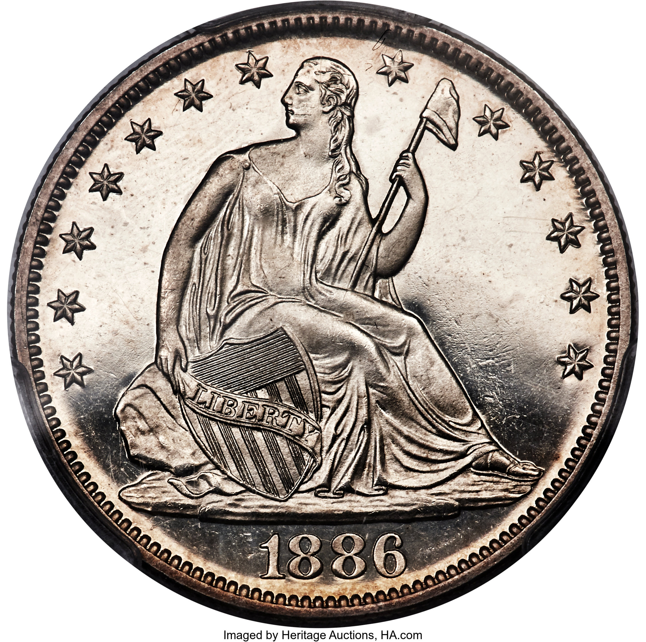 image for: 1886 50C PR65+ Cameo PCGS. CAC....