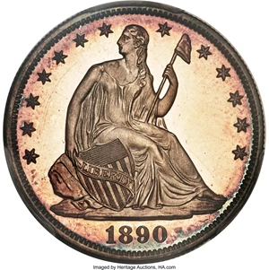 image for: 1890 50C PR64 Deep Cameo PCGS. CAC....
