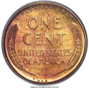 image for: 1909 1C VDB PR64 Red PCGS....