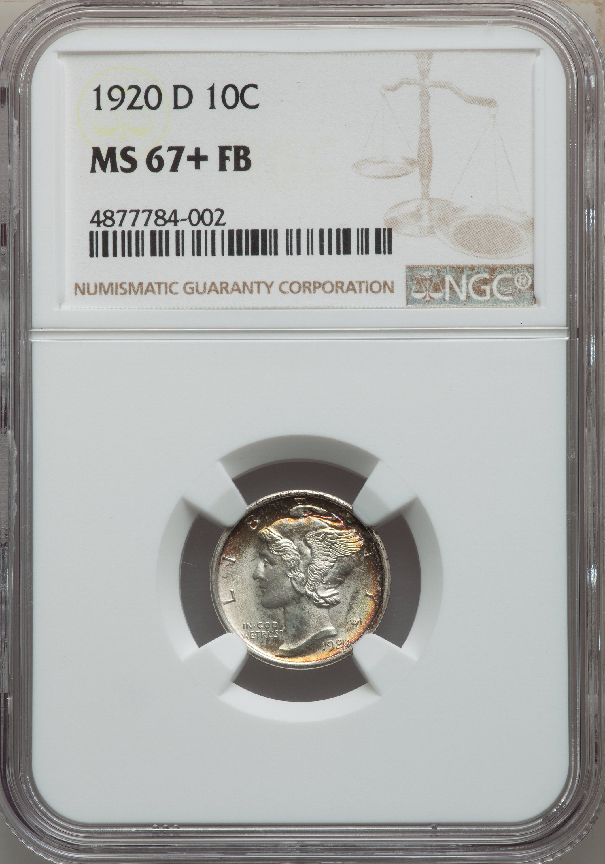 1920-D 10c MS FB MS67 FB thumbnail 10