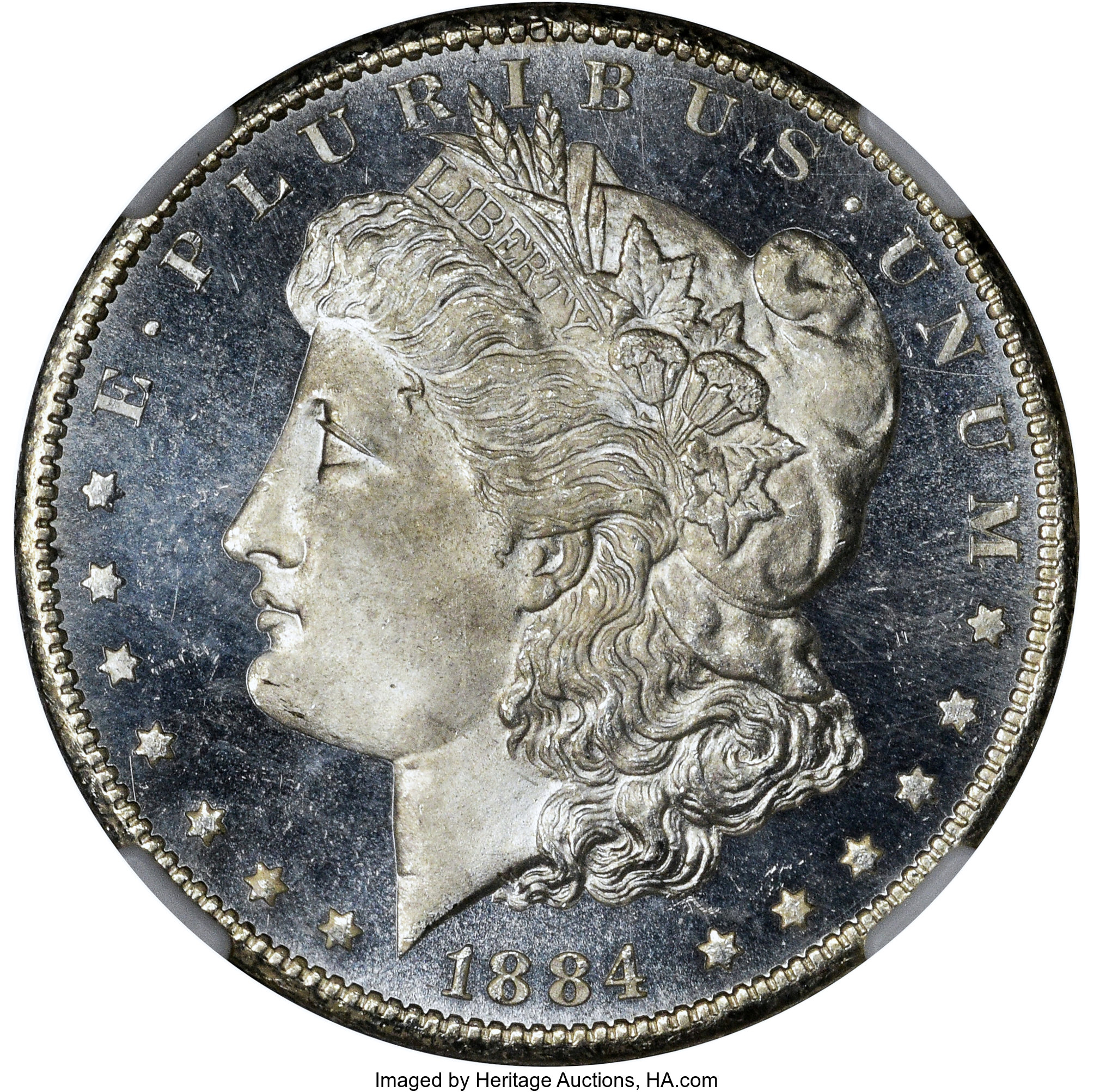 1884-CC $1 MS67 Deep Prooflike NGC. ...