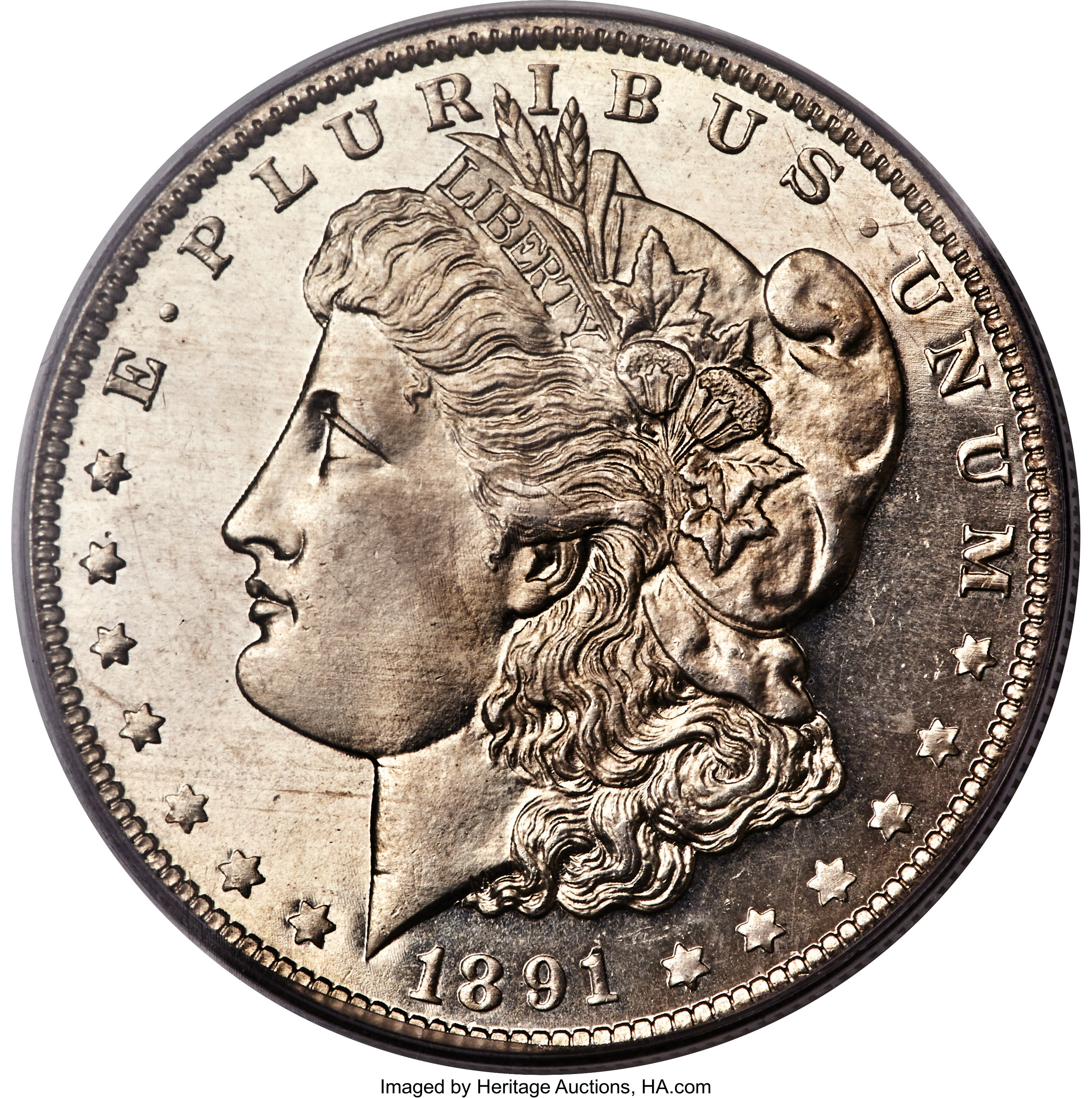 image for: 1891-O $1 MS65 Deep Mirror Prooflike PCGS. CAC....