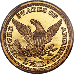 image for: 1907 $2 1/2 PR65 PCGS. JD-1, R.4....