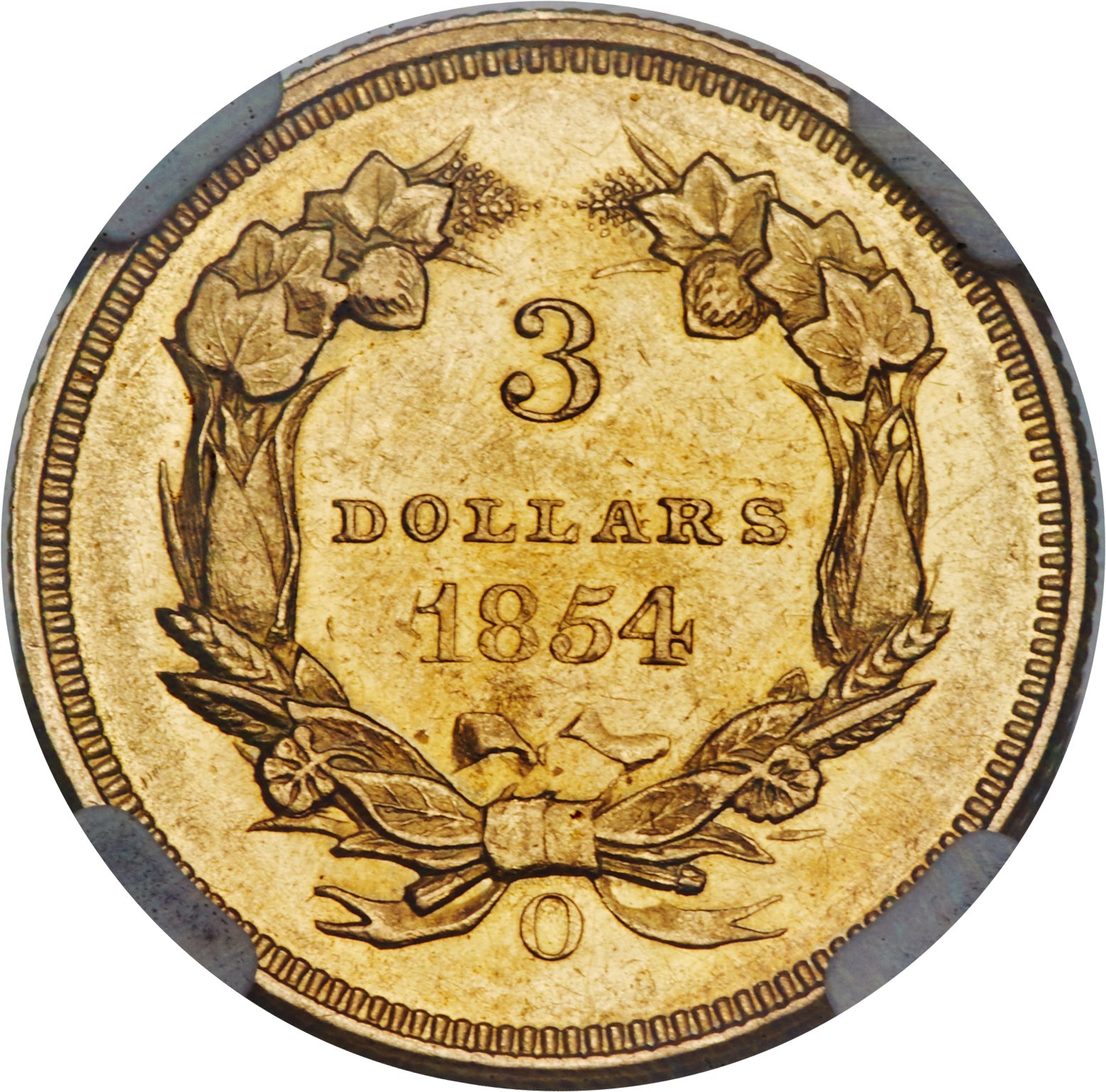 1854-O $3 MS61 thumbnail 5