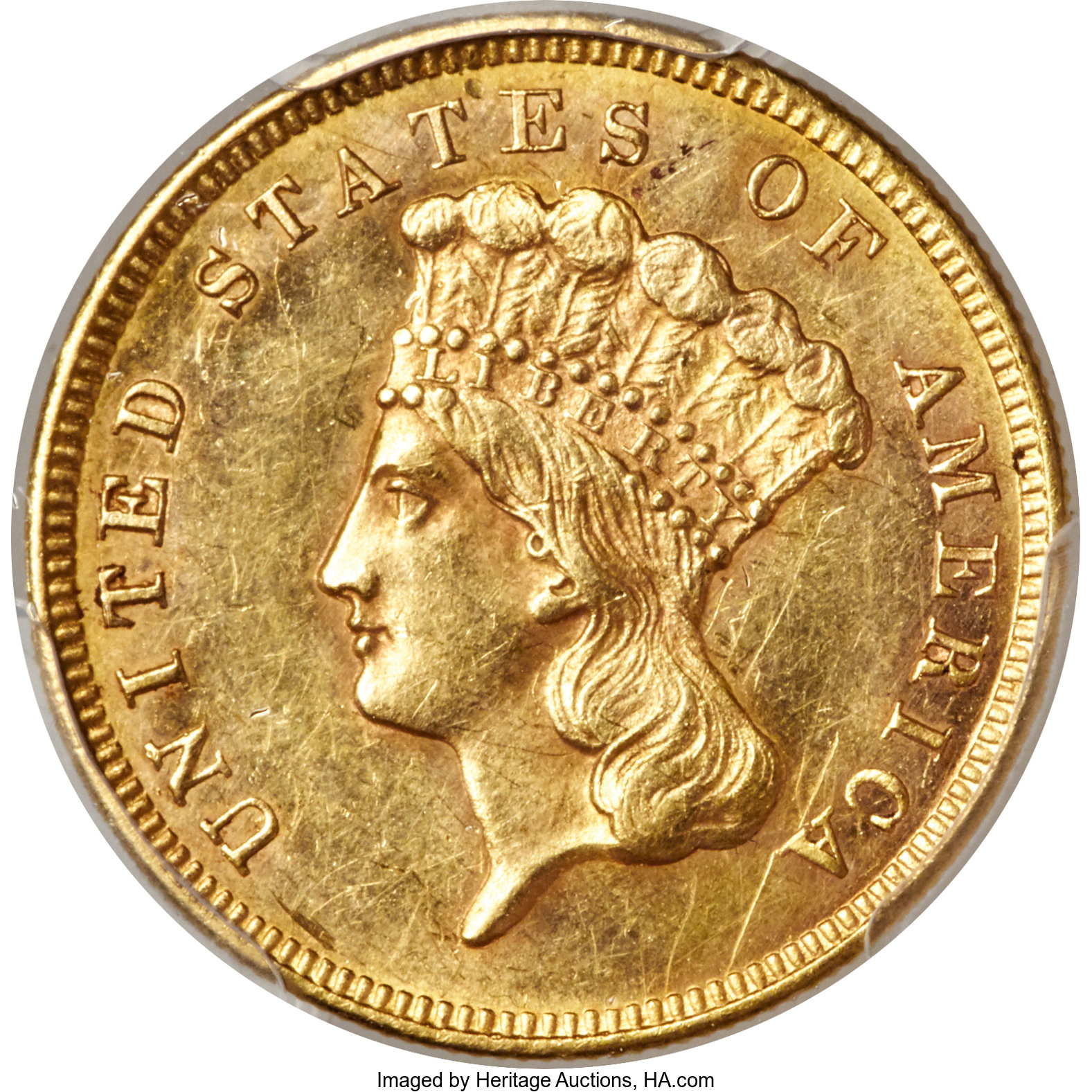 1860-S $3 MS