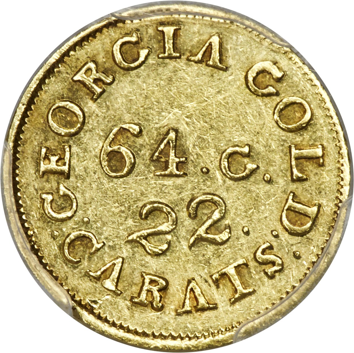 image for: (1837-1842) $2 1/2 C. Bechtler Quarter Eagle, 64 G. Uneven 22 C. AU55 PCGS. K-11, R.6....