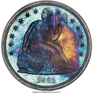 image for: 1861 $1 PR64 PCGS. OC-P2, High R.4....