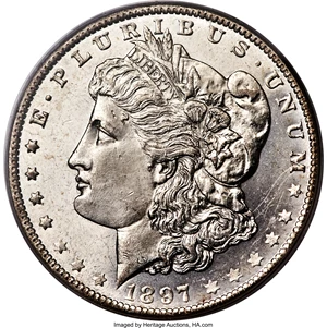 image for: 1897-O $1 MS63 Prooflike PCGS. CAC....