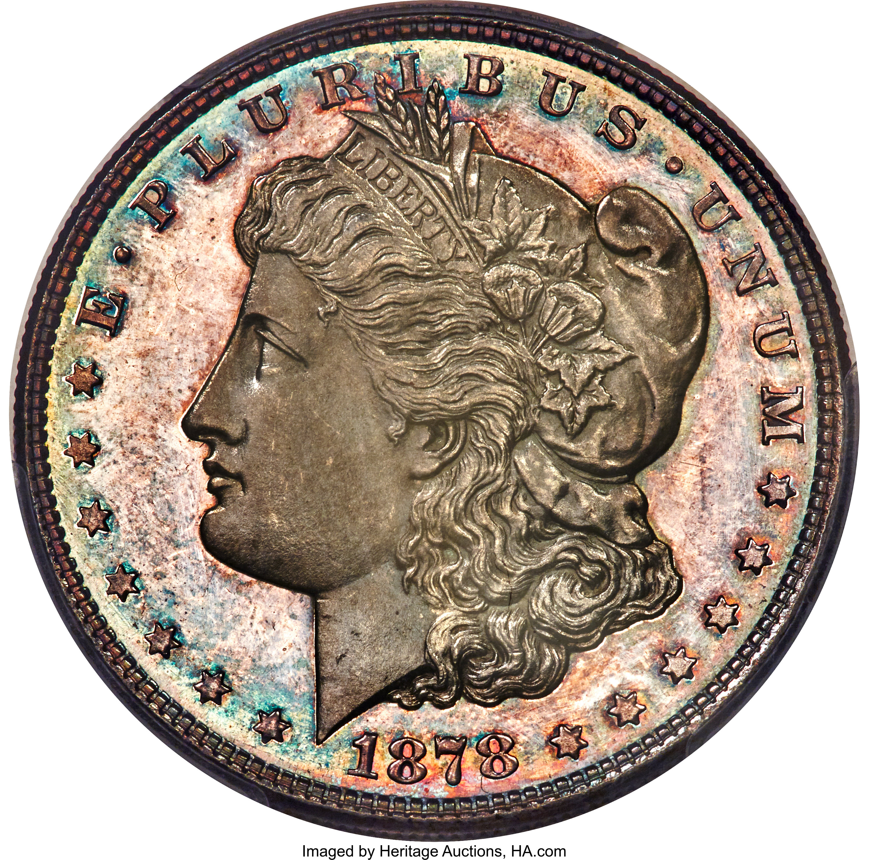 image for: 1878 8TF $1 PR64 Cameo PCGS. CAC. VAM-14.3,...