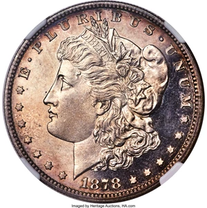 image for: 1878 7TF $1 Reverse of 1878 PR64 Cameo NGC....