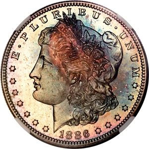image for: 1886 $1 PR67★ NGC. VAM-15....