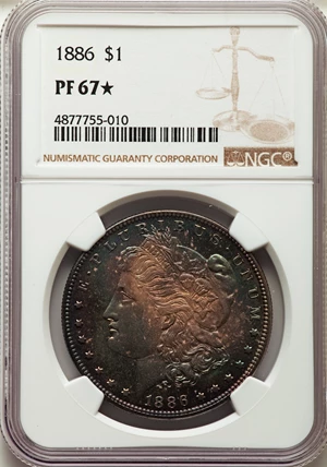 image for: 1886 $1 PR67★ NGC. VAM-15....