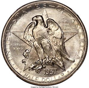 image for: 1937 50C Texas MS68 NGC....