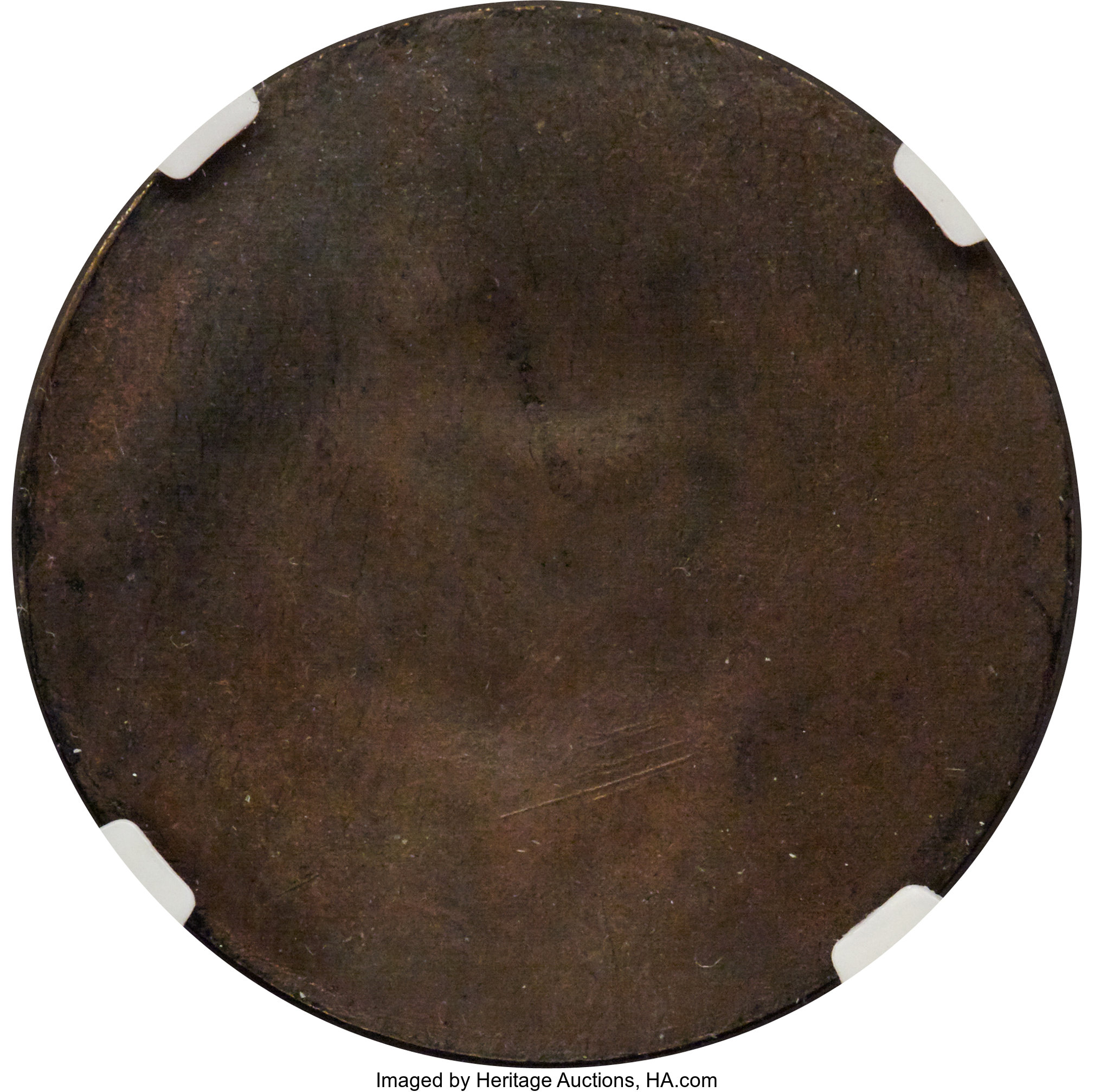 image for: (Circa-1900) $10 Mormon Ten Dollar, Uniface Copper Restrike, MS64 Red and Brown NGC. K-4a, R.7....