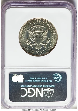image for: 1965 50C SMS MS68 Cameo NGC. NGC Census: (48/1). PCGS Population: (7/0). ...