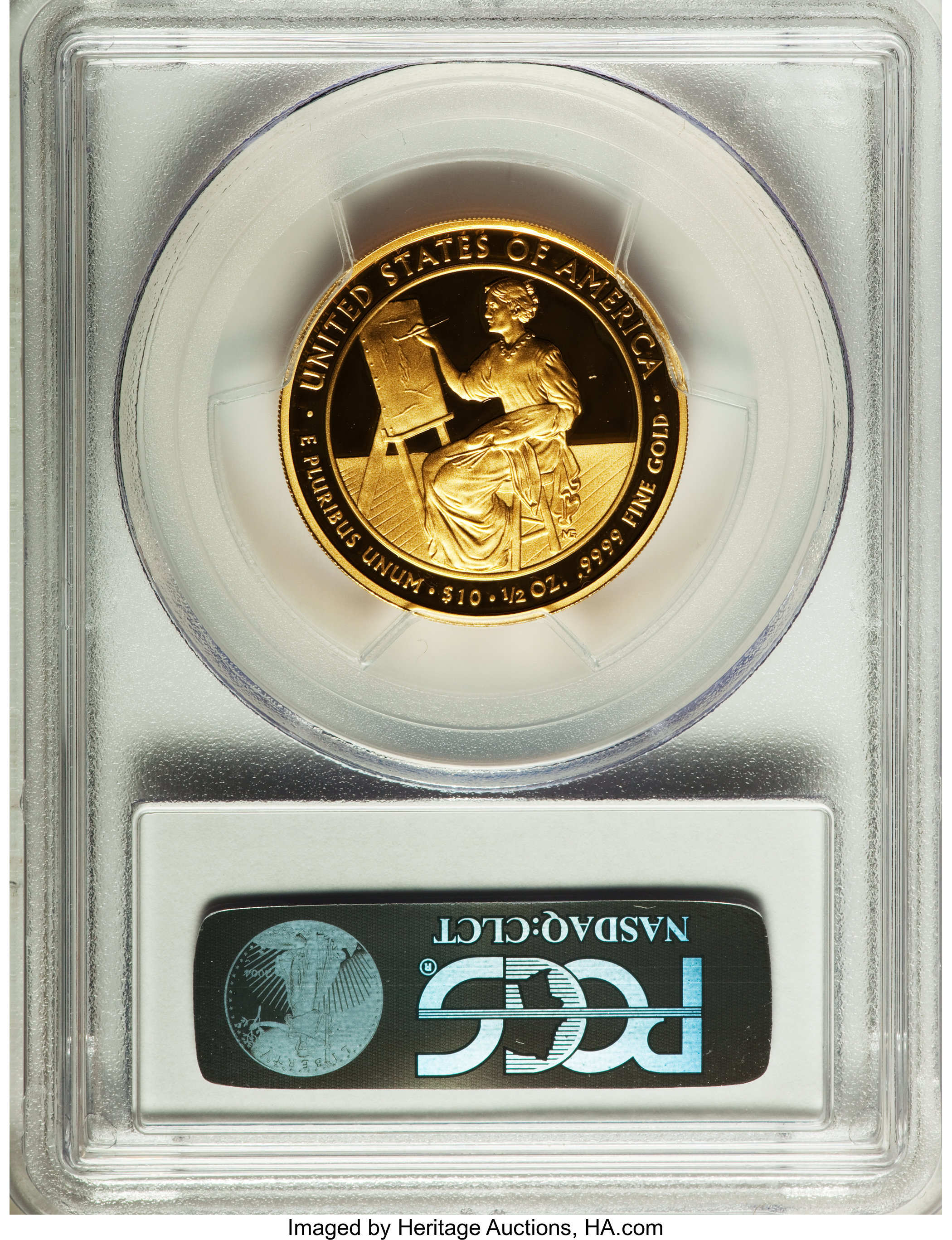 image for: 2011-W $10 Lucretia Garfield PR70 Deep Cameo PCGS. PCGS Population: (54). NGC Census: (0). PR70. ...