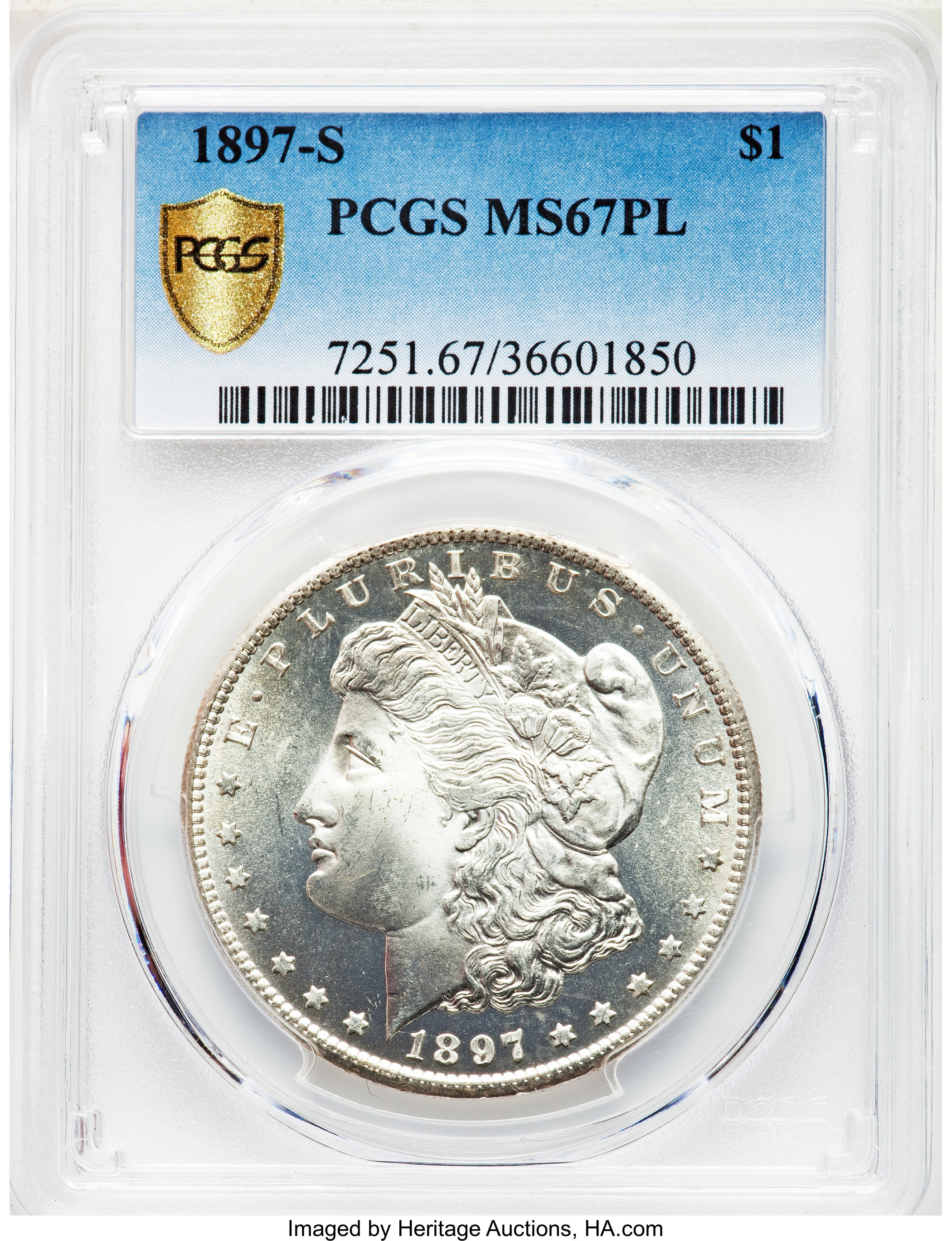 1897-S $1  MS PL MS67 PL CAC thumbnail 3