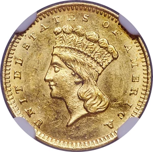 image for: 1860-S G$1 MS63 NGC....