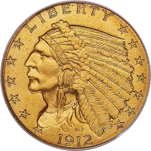 image for: 1912 $2 1/2 PR66 PCGS. CAC....