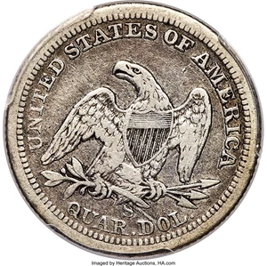 image for: 1860-S 25C VF20 PCGS. Briggs 1-A....