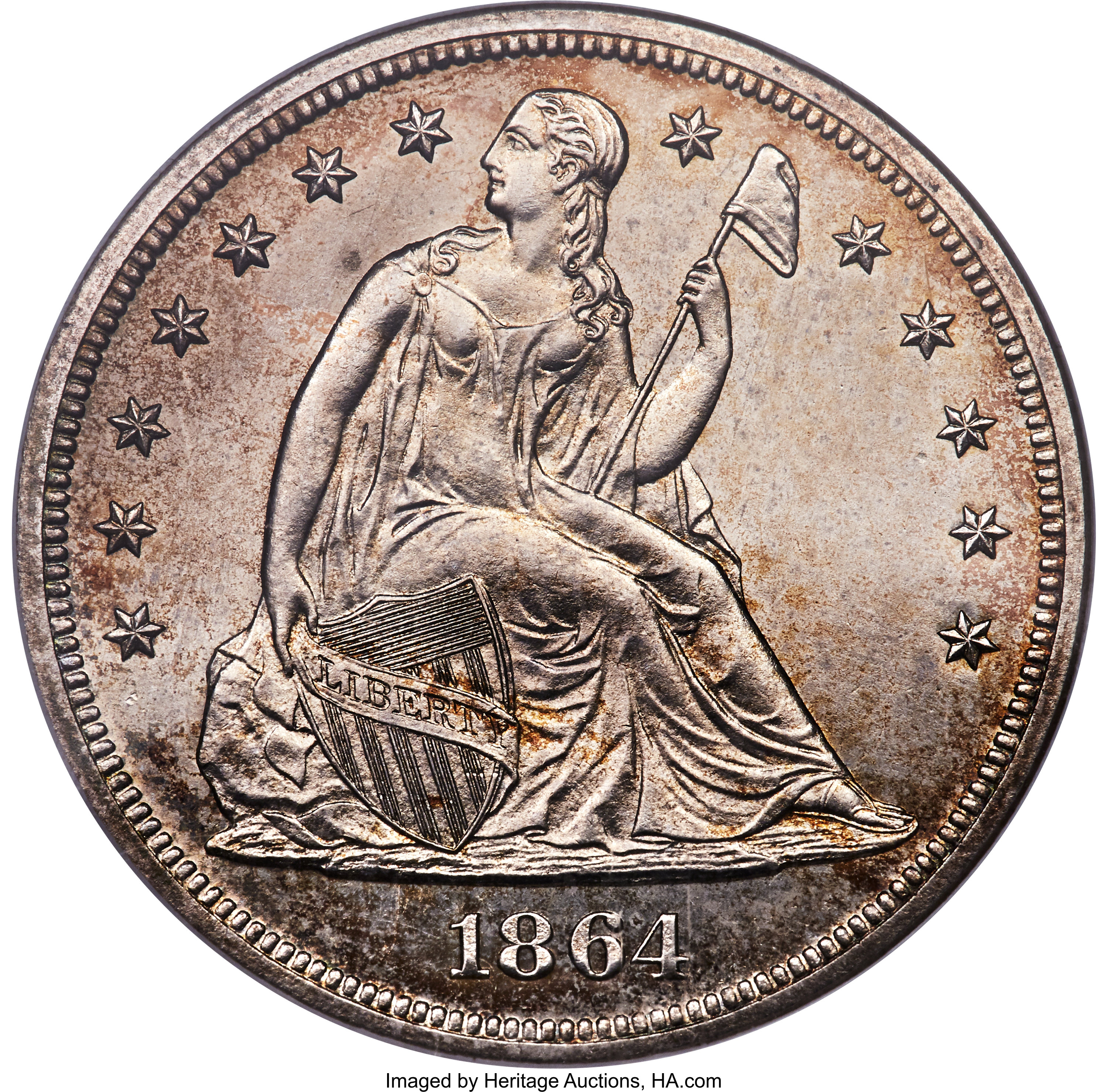 image for: 1864 $1 PR64 NGC. OC-P2, High R.4....