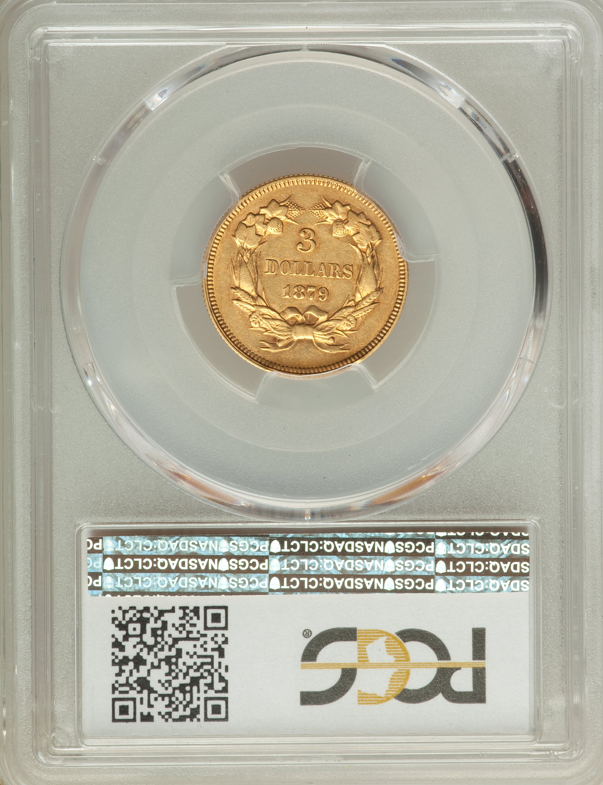 1879 $3 VF20 CAC thumbnail 23