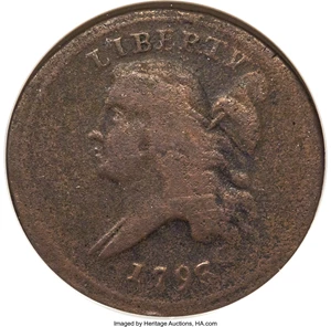 image for: 1793 1/2 C C-4, B-4, Low R.3, VG8 NGC....