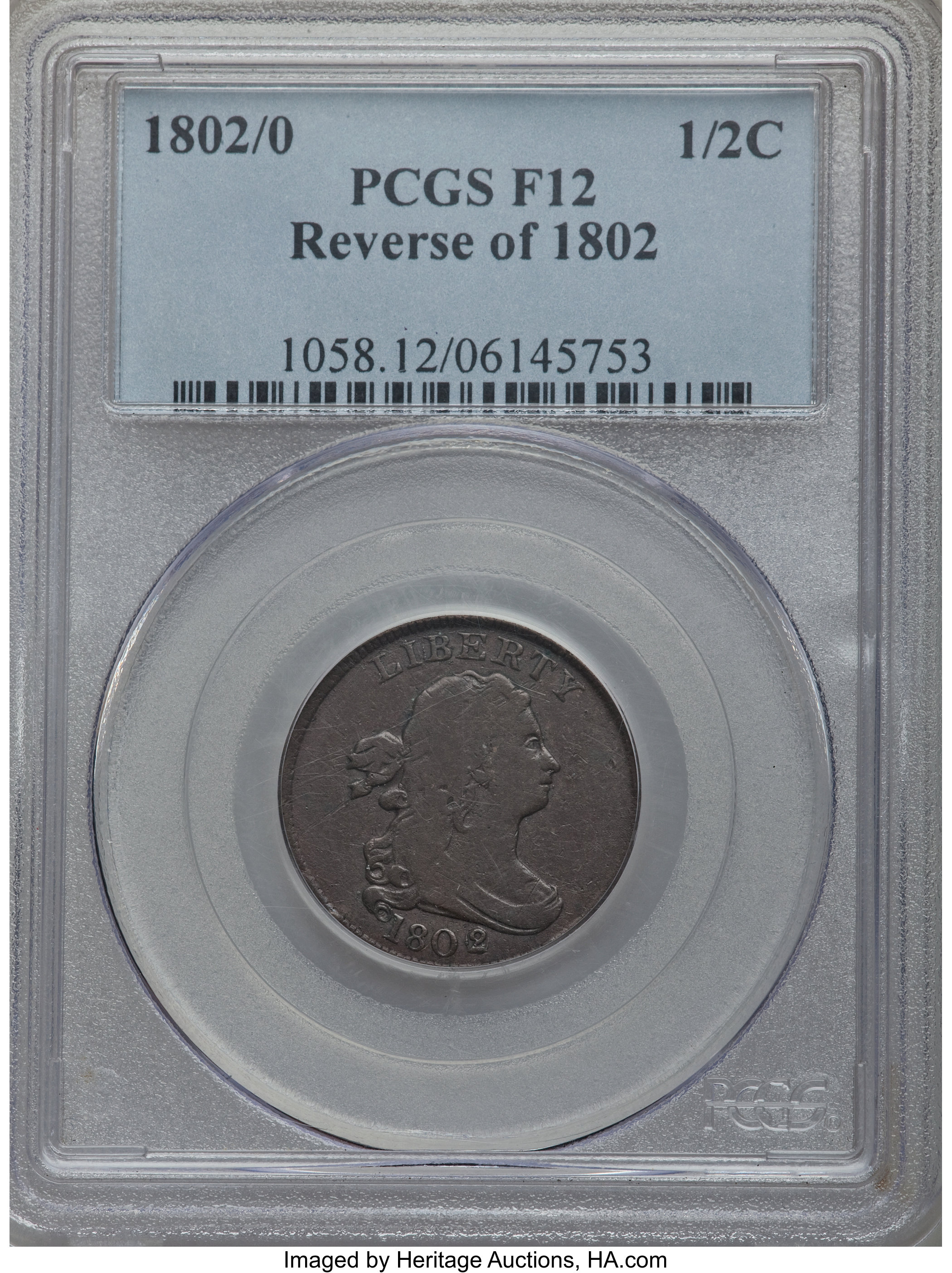 1802/0 1/2c Reverse of 1802, C-2 MS BN F12 BN thumbnail 10