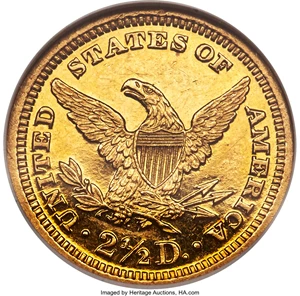 image for: 1893 $2 1/2 PR61 Cameo NGC. CAC. JD-1, R.5. ...