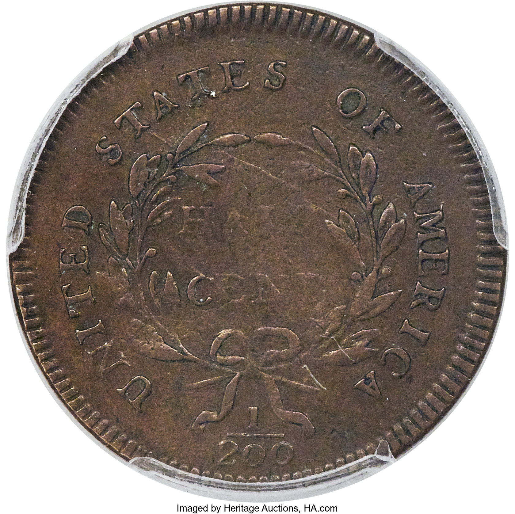1795 1/2c Pole, Plain Edge, Punctuated Date MS BN VF30 BN thumbnail 16