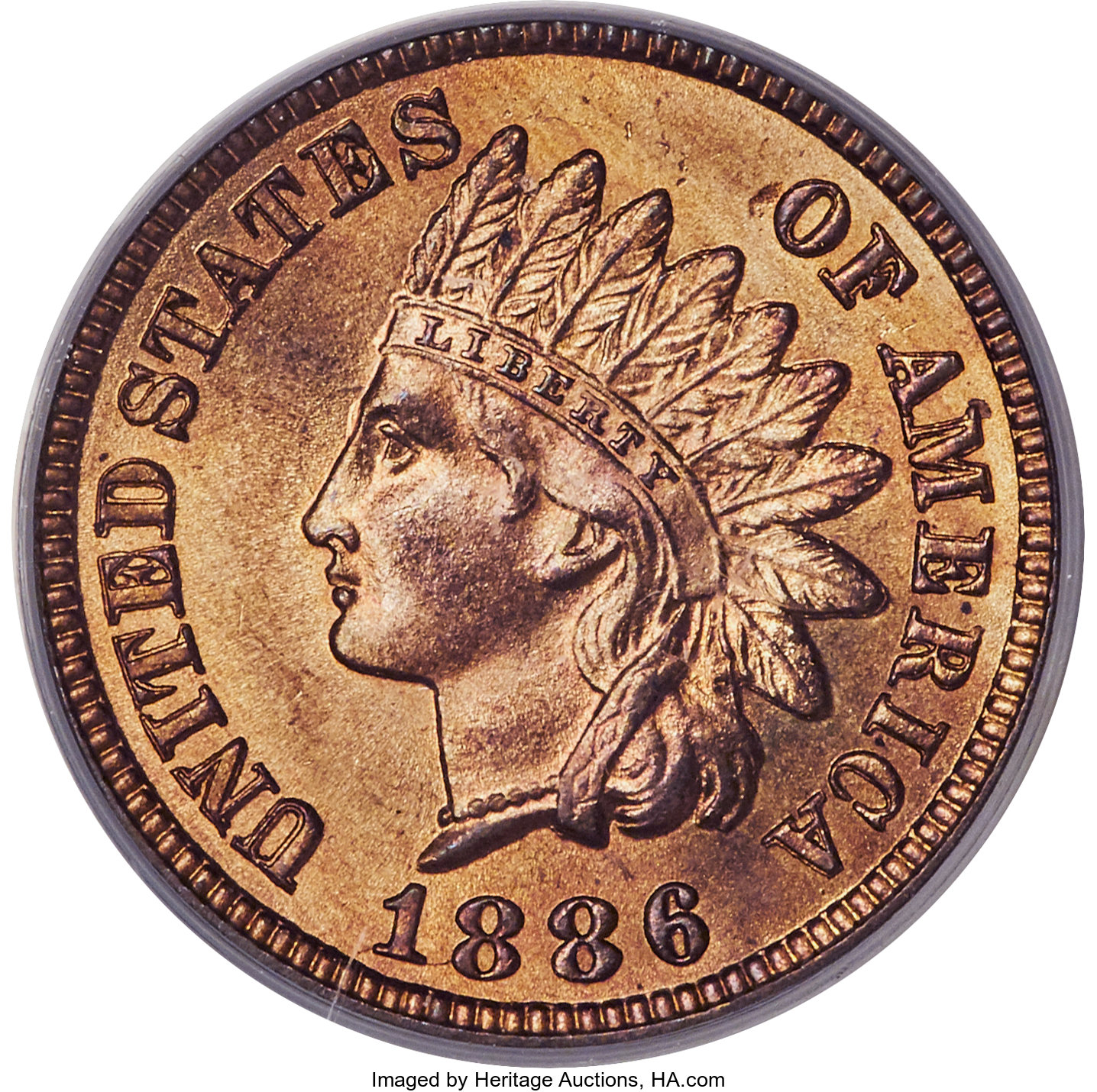 image for: 1886 1C Type One MS65 Red PCGS. CAC....