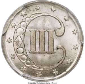 image for: 1851 3CS MS67 PCGS....