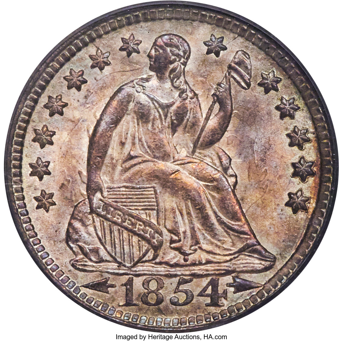 image for: 1854-O H10C Arrows MS65 PCGS. CAC....