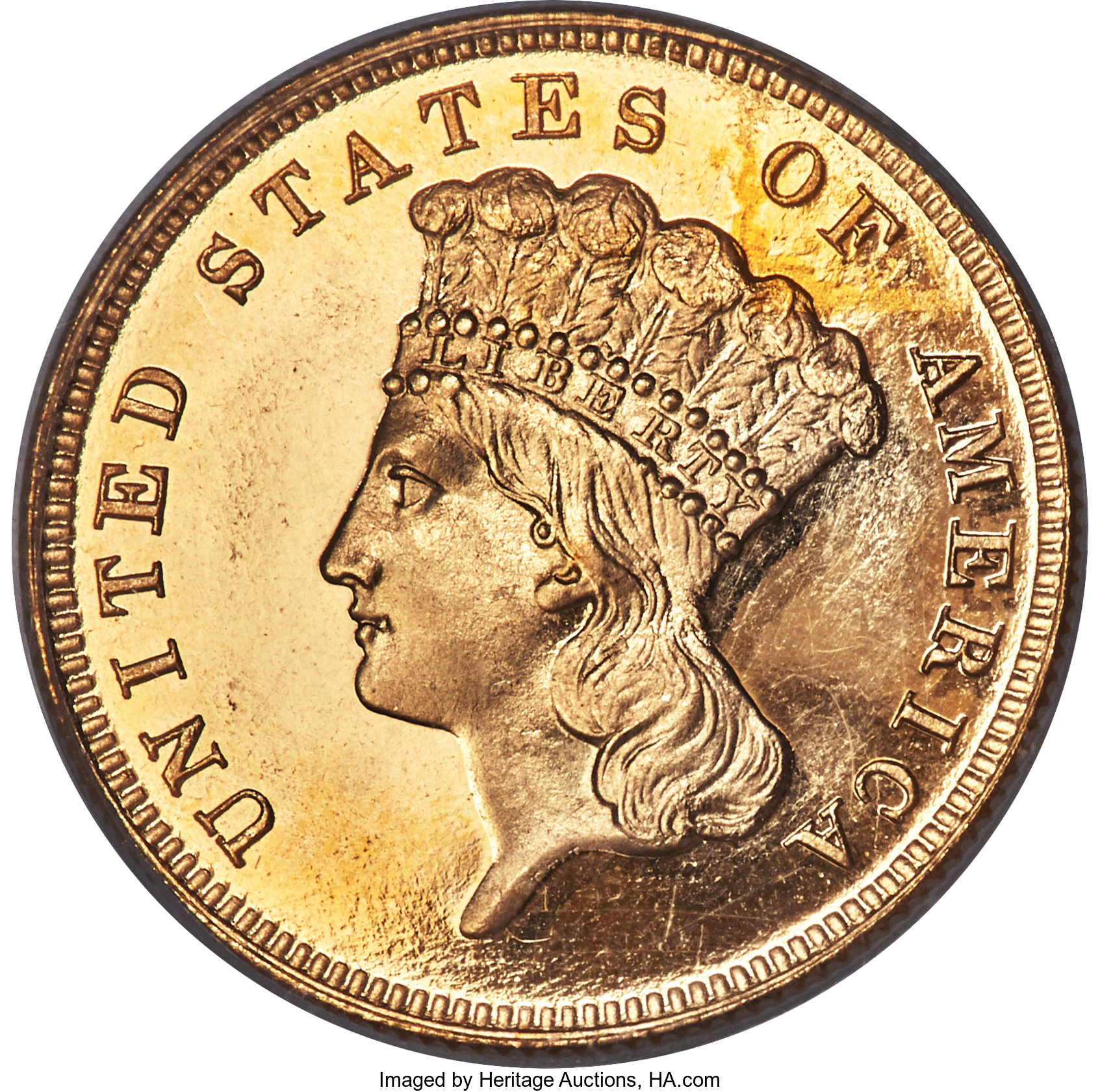 image for: 1888 $3 PR66 Cameo PCGS....