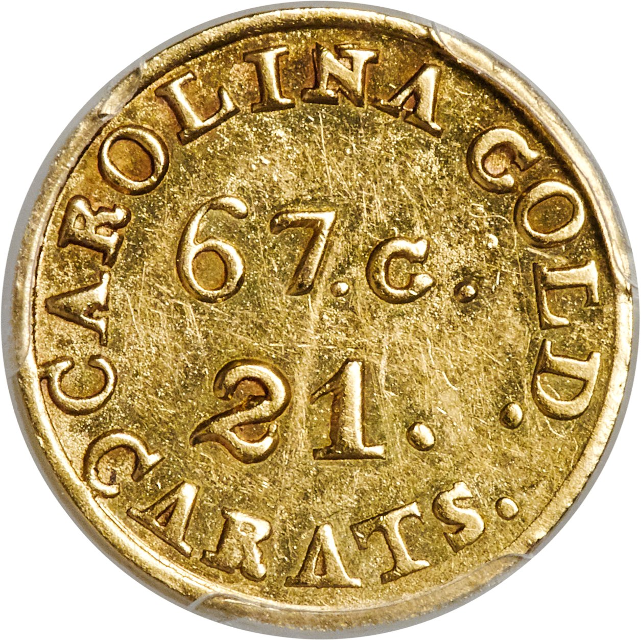 image for: (1837-1842) $2 1/2 C. Bechtler Quarter Eagle, 67G. 21C. MS61 PCGS. K-10, R.5....