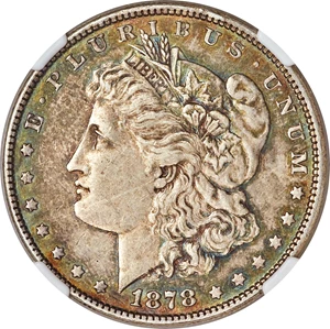 image for: 1878 7/8TF $1 Triple Blossoms, VAM-44, AU55 NGC....
