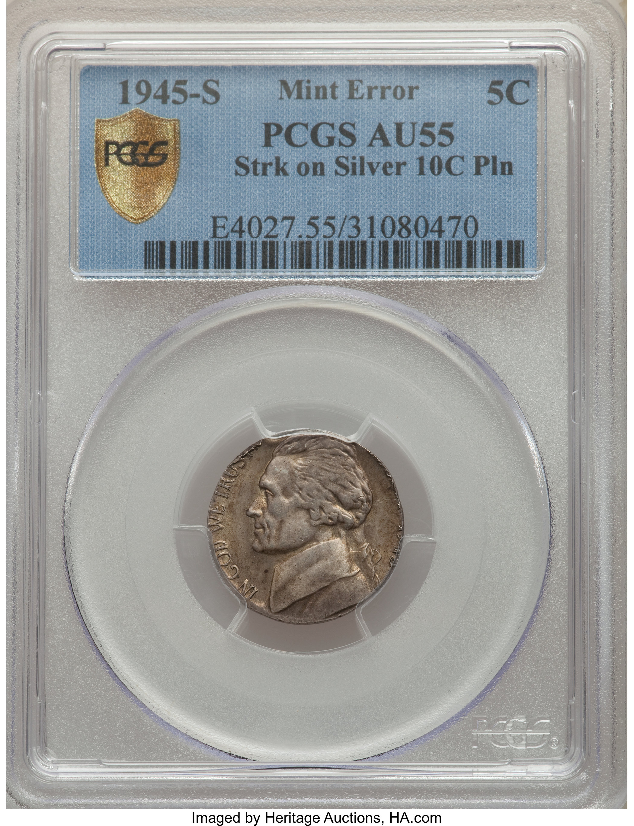 1945-S 5c Silver F12 thumbnail 13