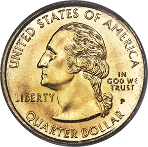 image for: 1999-P 25C Delaware Quarter -- Struck on Experimental Planchet -- MS66 PCGS....