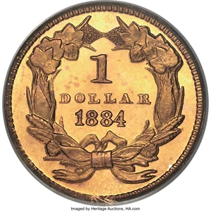image for: 1884 G$1 PR66 Cameo PCGS. CAC....