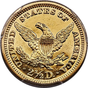 image for: 1907 $2 1/2 PR61 PCGS....