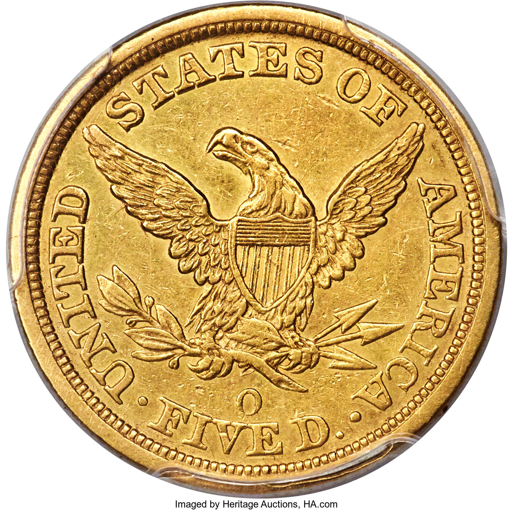 image for: 1847-O $5 XF40 PCGS. Variety 1....