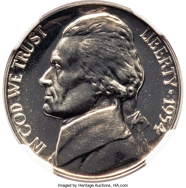 image for: 1954 5C PR69 Ultra Cameo NGC. NGC Census: (4/0). PCGS Population: (0/0).  ...