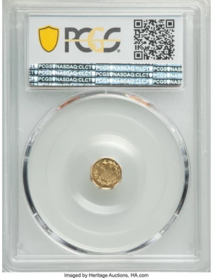 image for: 1859 25C Liberty Octagonal 25 Cents, BG-705, High R.6, MS62 PCGS. PCGS Population: (10/3 and 0/0+). NGC Census: (0/3 and 0/...