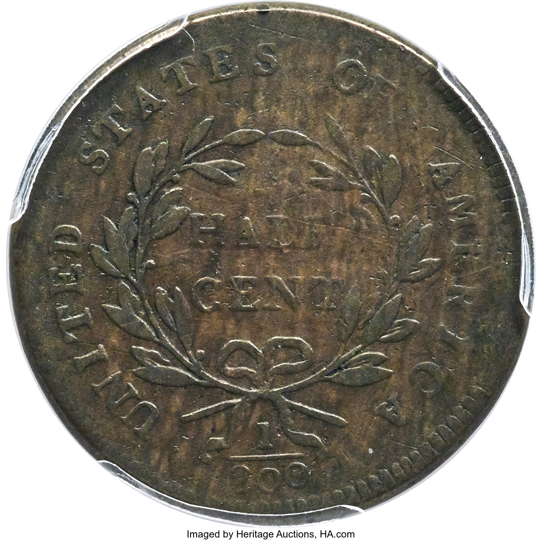 1797 1/2c Plain Edge, Low Head, C-3a MS BN AU55 BN thumbnail 21